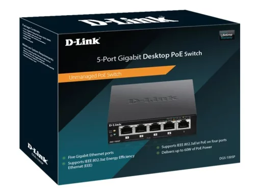 D-Link DGS 1005P Switch 5-porte Gigabit PoE+ - Image 2